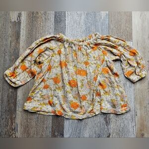 Milkbarn Floral Tunic Dress 3-6 months Gray Bamboo